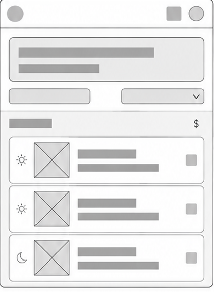 Meal detail card