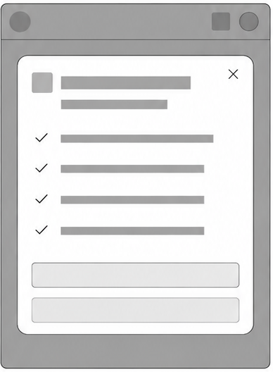 Premium feature modal
