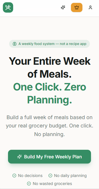 Bite Budget app screen